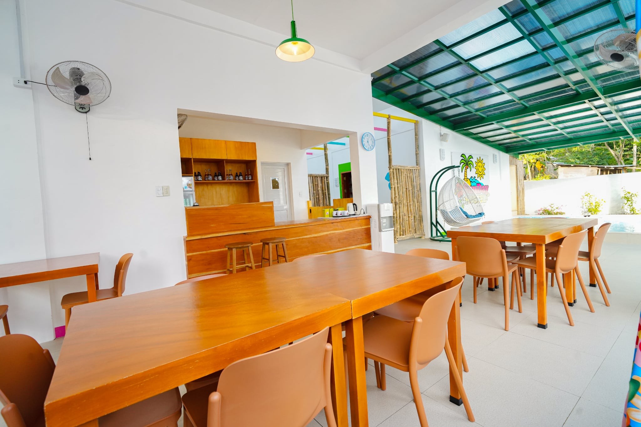 Dining tables and common area